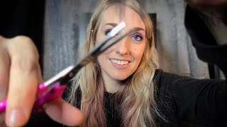 ASMR | Helping You Relax/ Fall Asleep With Hair Brushing and Hair Cutting 💇‍♀️