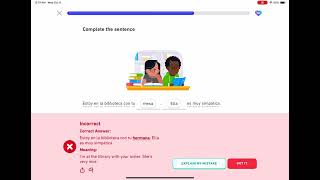 Duolingo Learning Spanish Section 2, Unit 7, Describe Your Family, Lesson 3 of 5