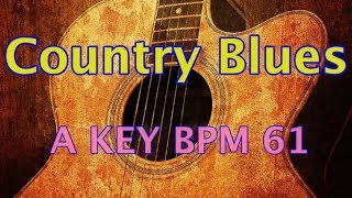 Country Blues Backing Track in A