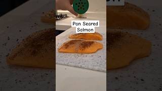 A very simple method of Pan Seared Salmon #shorts #salmon #shortsfeed #trending #viral