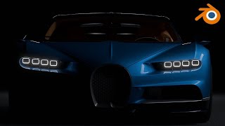 The Art of Speed: Bugatti Chiron Animation in Blender @azadsharrma