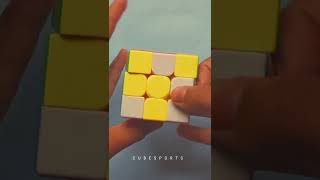 Solve 3 × 3 cube || How to solve 3 × 3 cube || Solve cube #short