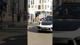 Supercars Porsche, Orange Lamborghini, Puerto Banus, Marbella, Malaga, Spain #sportscar #shorts