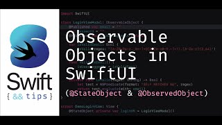 Observable Objects in SwiftUI