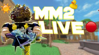 MURDER MYSTERY 2 LIVE! 🔴GRINDING THE SUMMER UPDATE WITH VIEWERS! 💸