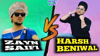 Zayn Saifi VS Harsh Beniwal Funny memes video Who Is Best?? #MEMES_ROMS