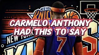 Melo Say's He'd Average 28 ppg With Today's Knicks