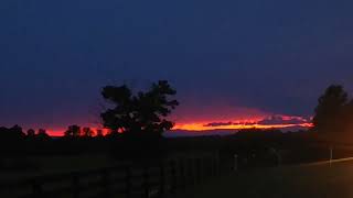 Nice sunset near Dilwyn, VA (July 12, 2022)