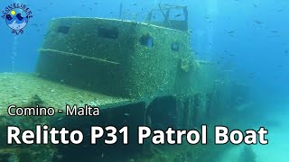 Immersione sul Relitto P31 Patrol Boat | Immersioni sui Relitti di Malta - I Relitti di Comino