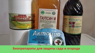 Биопрепараты для садового участка - Актофит, Гаупсин, Микосан, Актоцид