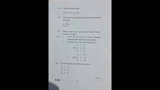 M.Sc. Mathematical physics question paper sri dev suman university 2023-24 | Physics 1st sem paper