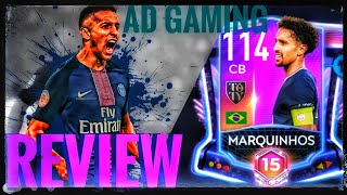 Fifa mobile 22 :Marquinhos 114 CB player review and update. #fifamobile #psg #brazil