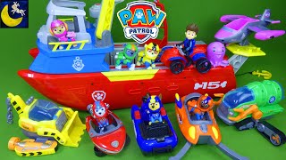 Unboxing Complete Set of Paw Patrol Sea Patrol Toys Sea Patroller Boat Pup Vehicles Nick Junior Toys