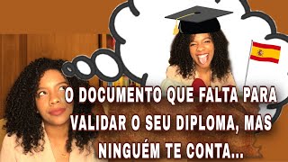 Como validar Diploma Universitário na Espanha( #Barcelona)