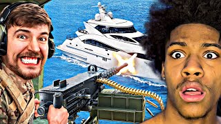 Tre Reacts to MrBeast Protect The Yacht, Keep It!