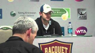 Andy Roddick Memphis QF Press Conference