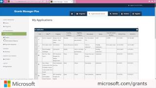 Microsoft Grants Manager Plus Demo Part 2