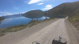 Carretera austral en moto. Lago Bertrand - Puerto Guadal - Mallín Grande. Aysén, Chile. 7 dic 2020