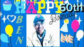 Happy 60th birthday kuya Ben! God bless you! #60thbirthday #ben's birthday