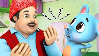 Lalaji ne kela khaya and much more | Hindi Rhymes for Children | Chuha and lalaji | Jugnu Kids