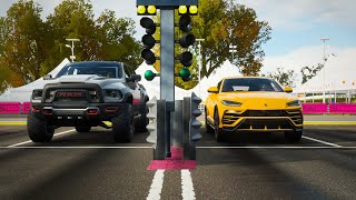 Lamborghini Urus vs Ram TRX Concept with 702 Horsepower! On Forza Horizon 4!