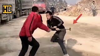 Funny Drunk Fight: Don't Lose Your Hammer While Fighting a Drunk Man 😂 #Drunk #Funny