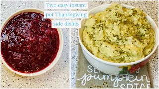 Thanksgiving easy side dishes with instant pot ቀላል የThanksgiving ድንችና ክራንቤሪ ሶስ አሰራር