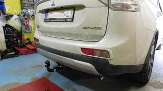 Mitsubishi Outlander 2012-, tažné zařízení, odnímatelný vertikální bajonet, HOOK