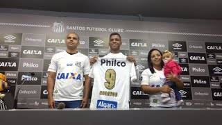 Rodrygo Goes Joia do santos em coletiva surpresa Recebe a camisa 9