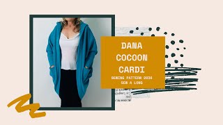 Pattern #2036 Dana Shrug Cocoon Cardi Sew-A-Long Trish Newbery Design - with back yoke and buttons