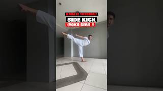 Karate Tutorial: Side Kick (Yoko Geri) 🥋 #karate #shorts