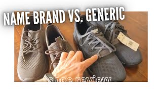 Expensive name brand vs. generic shoe review