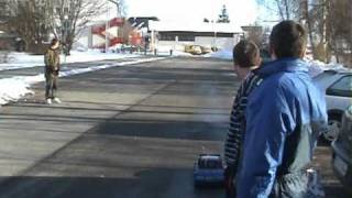 R/C Racing Schwarzach Sportplatz Edenhofers Crash