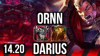 ORNN vs DARIUS (TOP) | 2/0/4 | EUW Diamond | 14.20