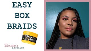 How To: EASY DIY Box Braids | Avoid Breakage and Damage