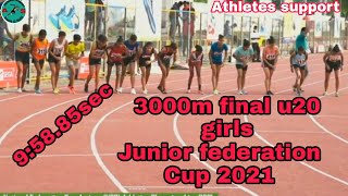 3000m girls u20-19National junior federation Cup(u20) athletics championships 2021