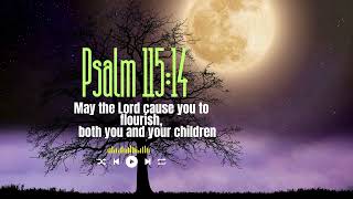 Psalm 115: 14 (May the lord cause you to flourish)