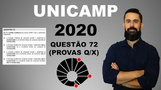 Exercício resolvido | Unicamp 2020 | Questão 72 | Colisões