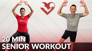 20 Min Senior Exercises at Home with Chair Workouts & Seated Exercises for Seniors Over 60 & Elderly