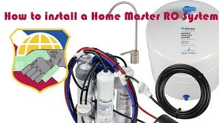 How to install a Home Master TMULTRA with Permeate Pump Reverse Osmosis Water Filter System