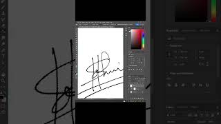 Make Your Signature Digital with Photoshop! #Shorts