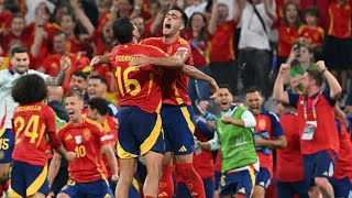 Spain celebrates Championship of #EURO2024 #españavsinglaterra #españa #eurocopa2024