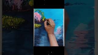 Lake scenery   #short #shortvideo #painting #acrylic #skech #viral #trending #drawing#art