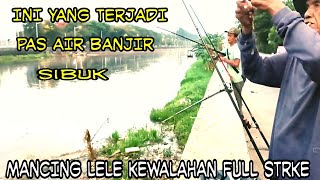 SUNGAI BANJIR PAK UBAN ‼️MANCING LELE SAMPE KETETER FULL STRIKE