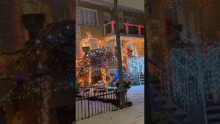 4K Montreal Christmas Walk| #snow #montreal #winter #snowfall #christmaslights #santa #walkingtours