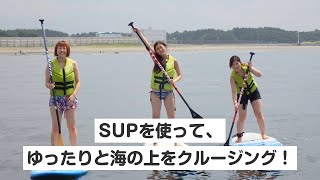 【稲毛海岸・SUP体験コース】SUPを使って、ゆったりと海の上をクルージング！