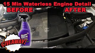 How to Clean Your Engine in 15 Minutes with no Water. Super Easy DIY with Super Clean Free Giveaway!