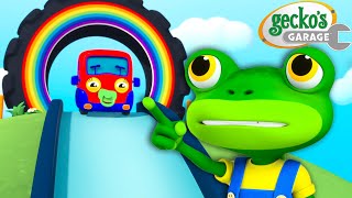 Can Gecko SAVE BABY TRUCK? | Max the Monster Truck | Truck and Bus Cartoon | Gecko's Garage