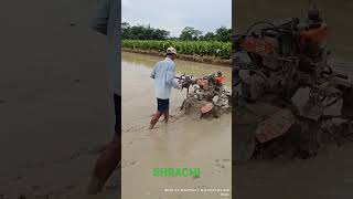 SHRACHI 9D6 + Power Weeder ( WETLAND OPERATION )