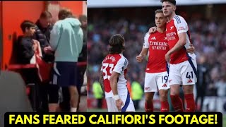 Arsenal fans fear Riccardo Calafiori has suffered serious injury after watching this